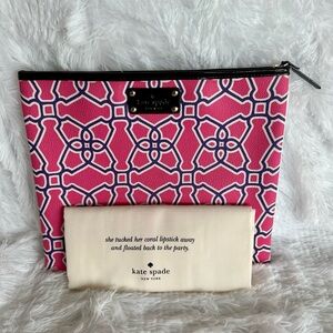 Kate Spade Pink and Purple Patterned Accessory